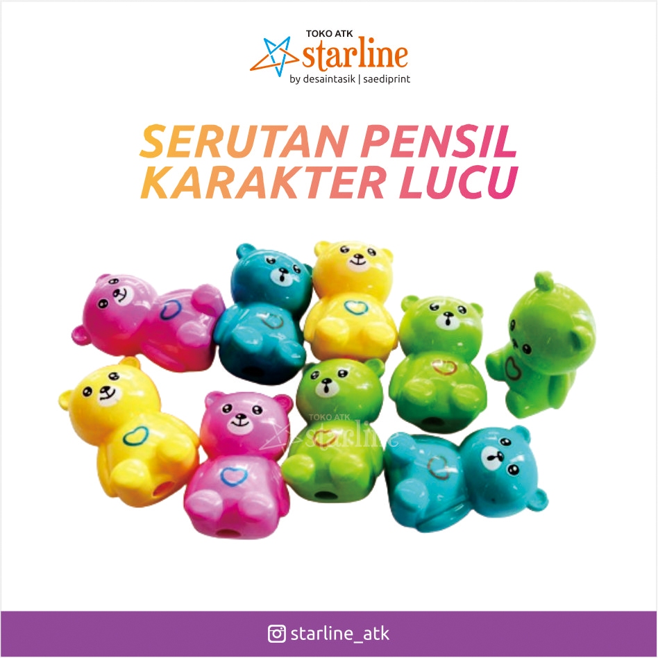 

SERUTAN, RAUTAN PENSIL KARAKTER BONEKA LUCU