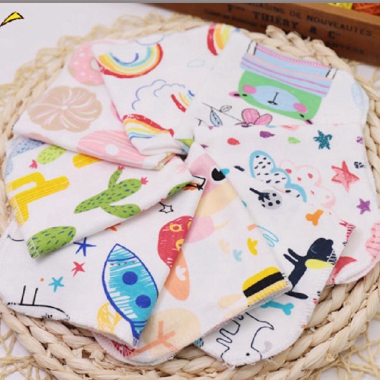 Hot Sale.. 6 pcs Sapu tangan bayi washcloth katun lembut lap iler bayi