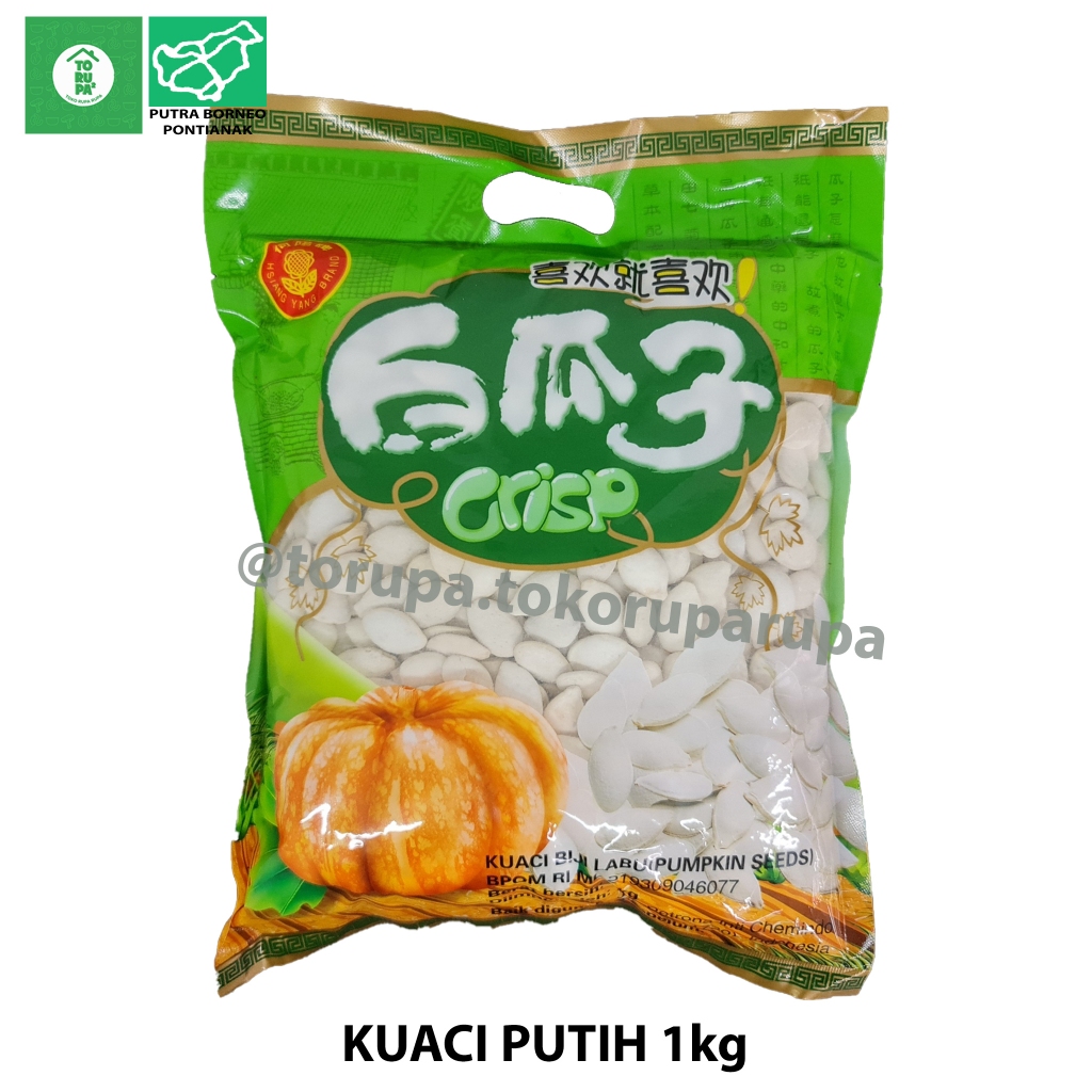 

Kuaci Putih 1kg / Kwaci Putih / Biji Labu / Pumpkin Seeds Cemilan Enak
