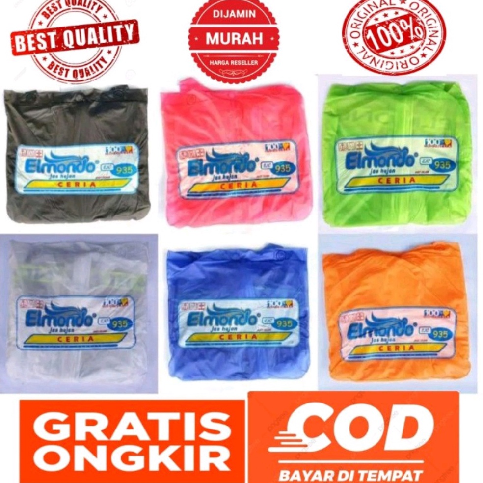 MURAH Elmondo Jas Hujan 935 JAKET CELANA Elmondo Ceria 935 Jas Hujan Elmondo Bahan Karet Murah Jas H