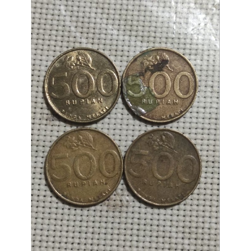 Uang Logam 500 rupiah tahun 2000, 2001, 2002 dan 2003