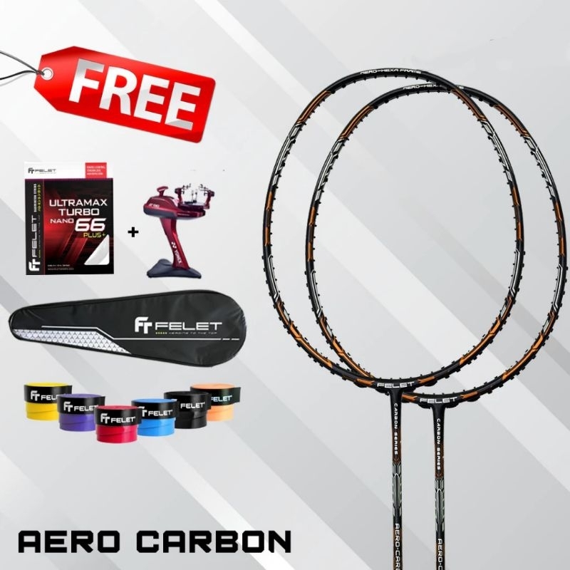 RAKET BADMINTON FELET AERO CARBON 35 LBS