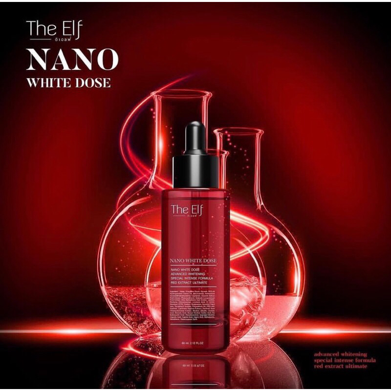 THE ELF NANO WHITENING DOSE BODYSERUM BOOSTER ORIGINAL THAILAND ADA BARCODE