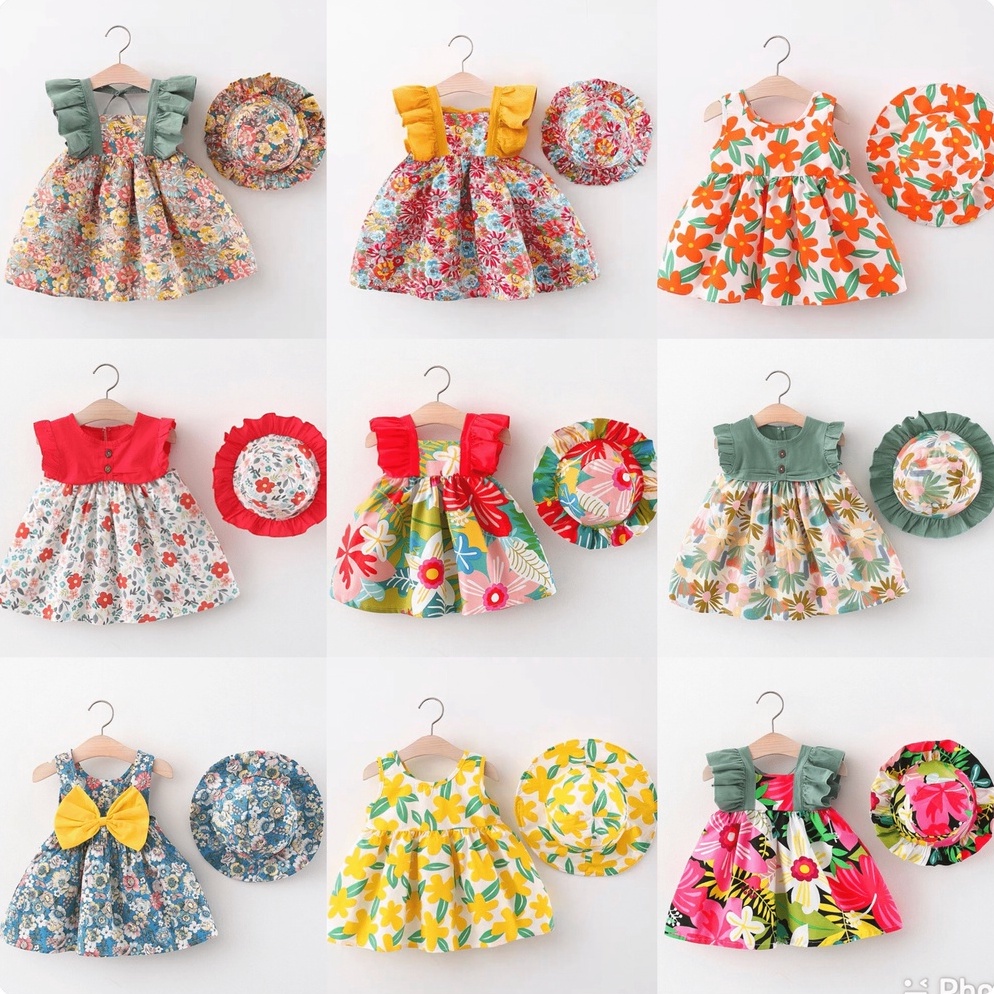 ready.. INCESSBABY Dress Bayi Perempuan Gaun Bayi Perempuan Dress Anak Baju Anak Perempuan Natal