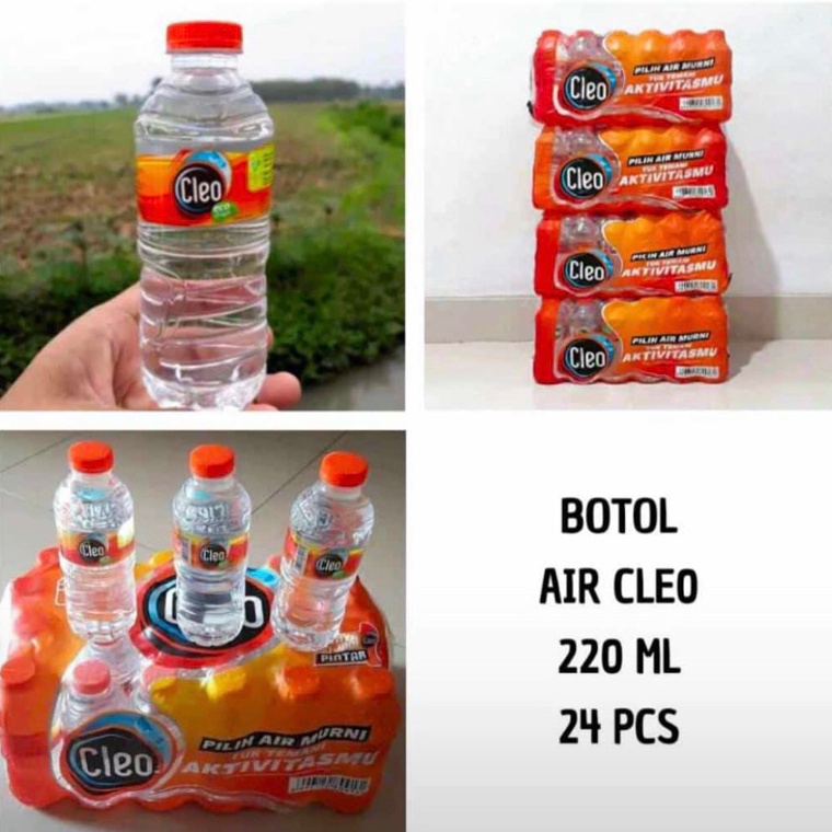 

[♡G72&] CLEO AIR MINERAL 220 ML dus isi 24 For sale