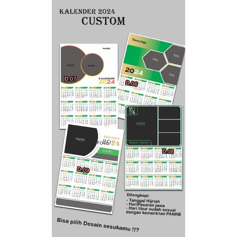 

KALENDER 2024 / KALENDER CUSTOM FOTO
