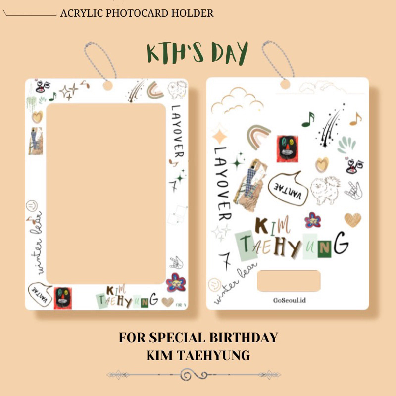 BTS Taehyung Photocard Holder Cahol