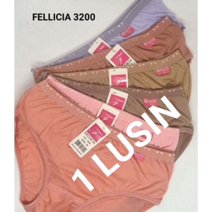 Kode NBQ221 12 PCS/BEEE_91| Fellicia | Celana Dalam Wanita Lusinan | Cd Perempuan Art 3200