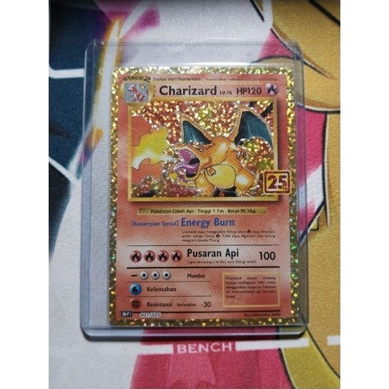 Charizard 25 th Indonesia s8a-P 001/025 Pokemon TCG Indonesia