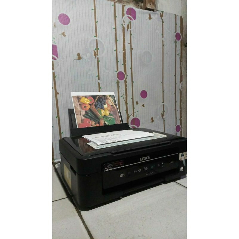 Printer  Epson L355 Second WiFi Siap Pakai
