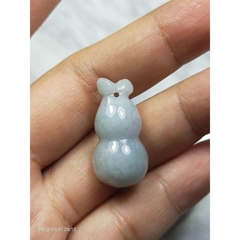 Kalung Liontin Giok Burma Labu Hulu Fhulu Gourd sertifikat