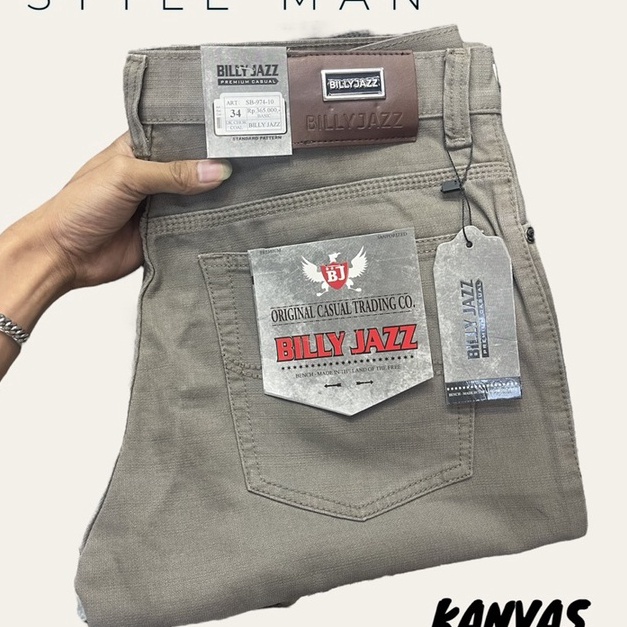 Kode JDC071 Celana billy jazz // Celana Kanvas Panjang Pria Standar billy jazz Jeans Original //bill