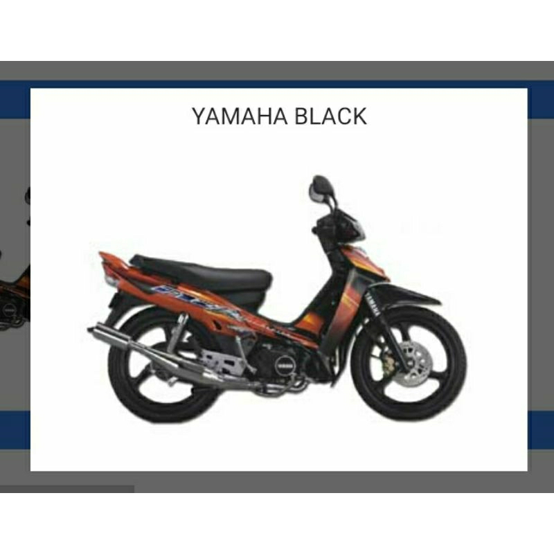 Striping Sticker Hitam Orange 2003 Original Yamaha FIZR F1ZR