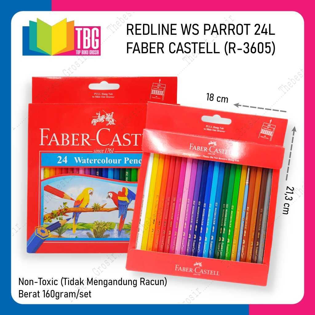 

1 PCS PENSIL WARNA WS PARROT 24L FABER CASTELL / PENSIL WARNA PANJANG (R-3605)