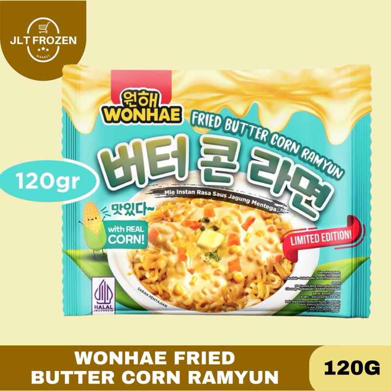 

Wonhae Mujigae Mie instan Ramyun / Fried Butter Corn Ramyun / Beef Seaweed Ramyun / Ramyun Instan Kuah - 120g