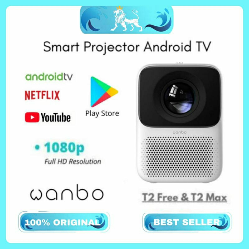 Wanbo Smart Projector Portabel T2 Max / T2 Free Full HD