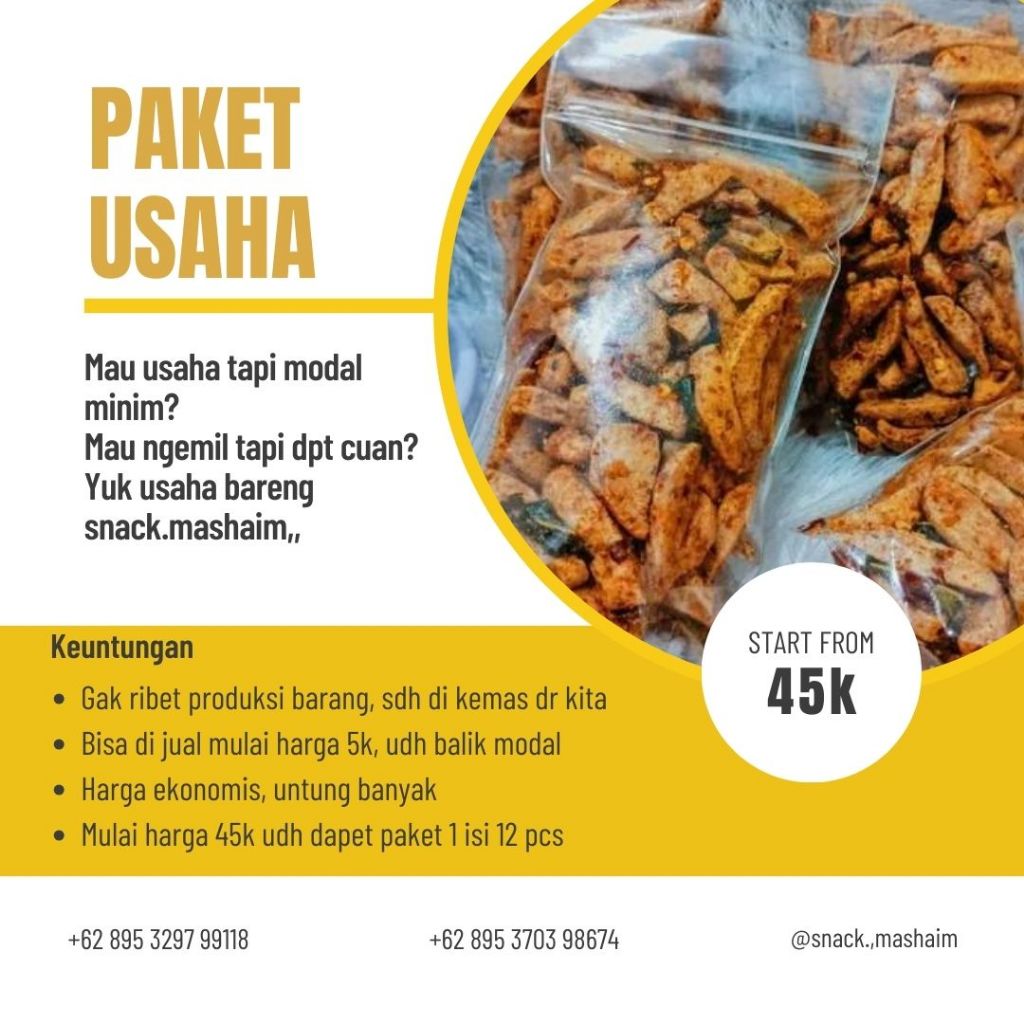 

PAKET USAHA SNACK