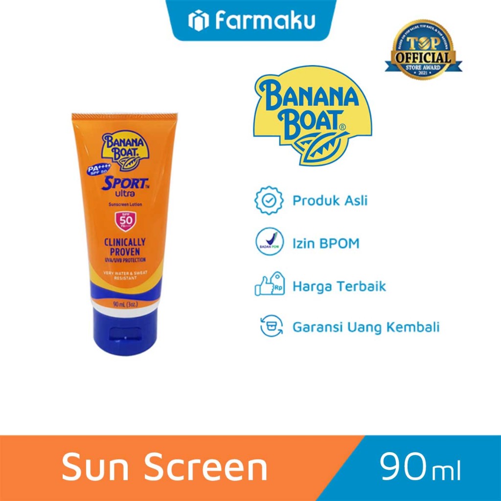 Banana Boat Sport Ultra Sunscreen Lotion SPF50 90 ml - Tabir Surya