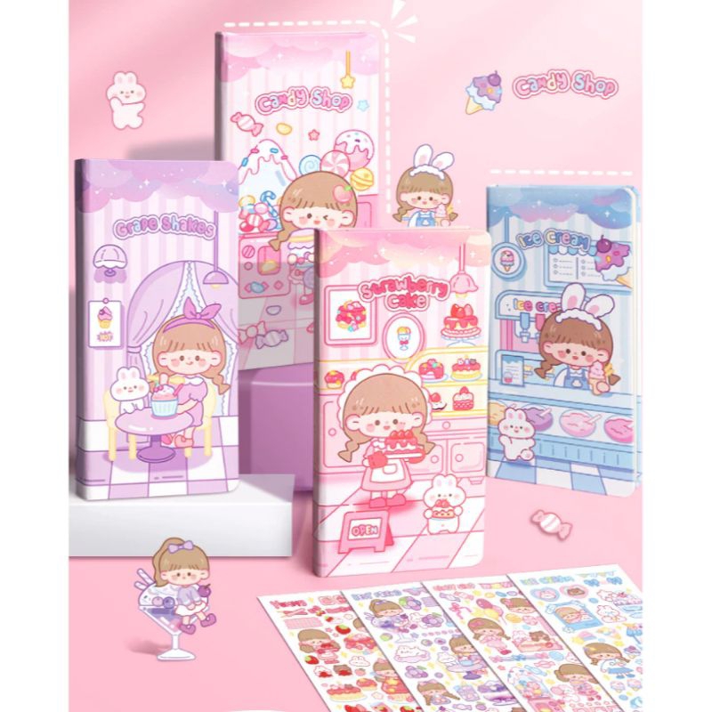 

Notebook Handbook A6 Hardcover Gride/Notebook isi garis kotak