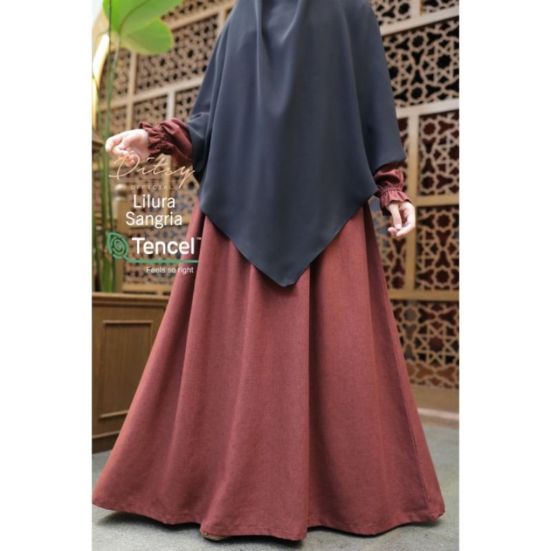 DITSY LILURA TANCEL LINEN SANGRIA