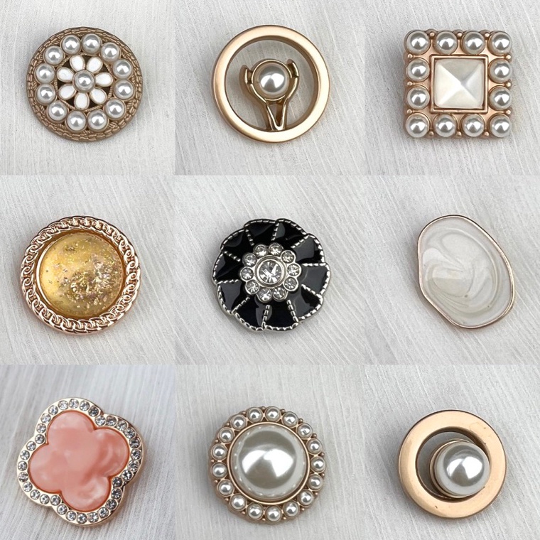 Chekout.. Kancing Blazer Kemeja | Kancing Baju Premium Cantik Unik Mix