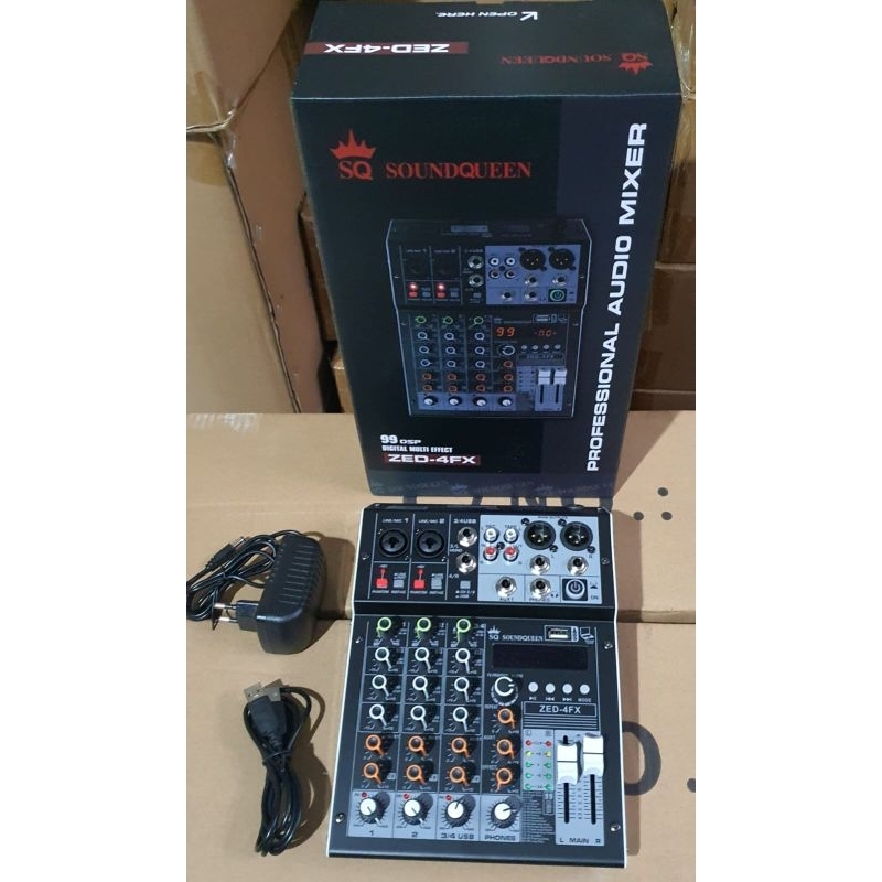 MIXER SOUNDQUEEN  ZED 4-FX ORIGINAL SQ GARANSI SQ ZED4FX