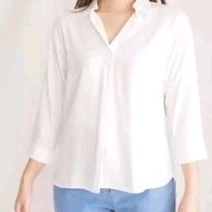 baju Atasan  Wanita Terbaru  blouse Kekinian leher V-Neck jumbo