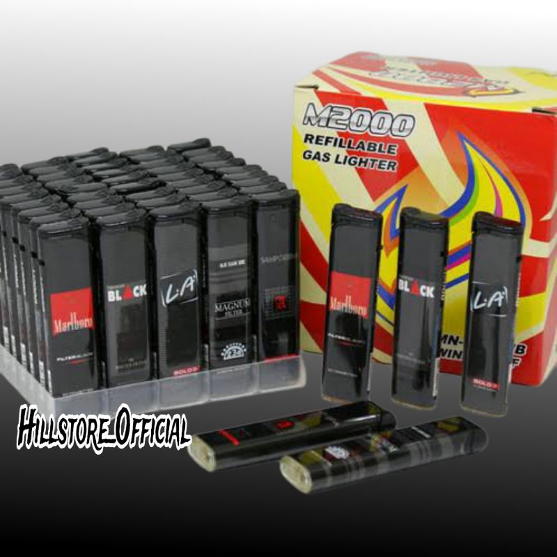 Korek Api Anti Angin, Korek Gas Bara Hitam Tahan Angin Gas lighter MN-951KMB