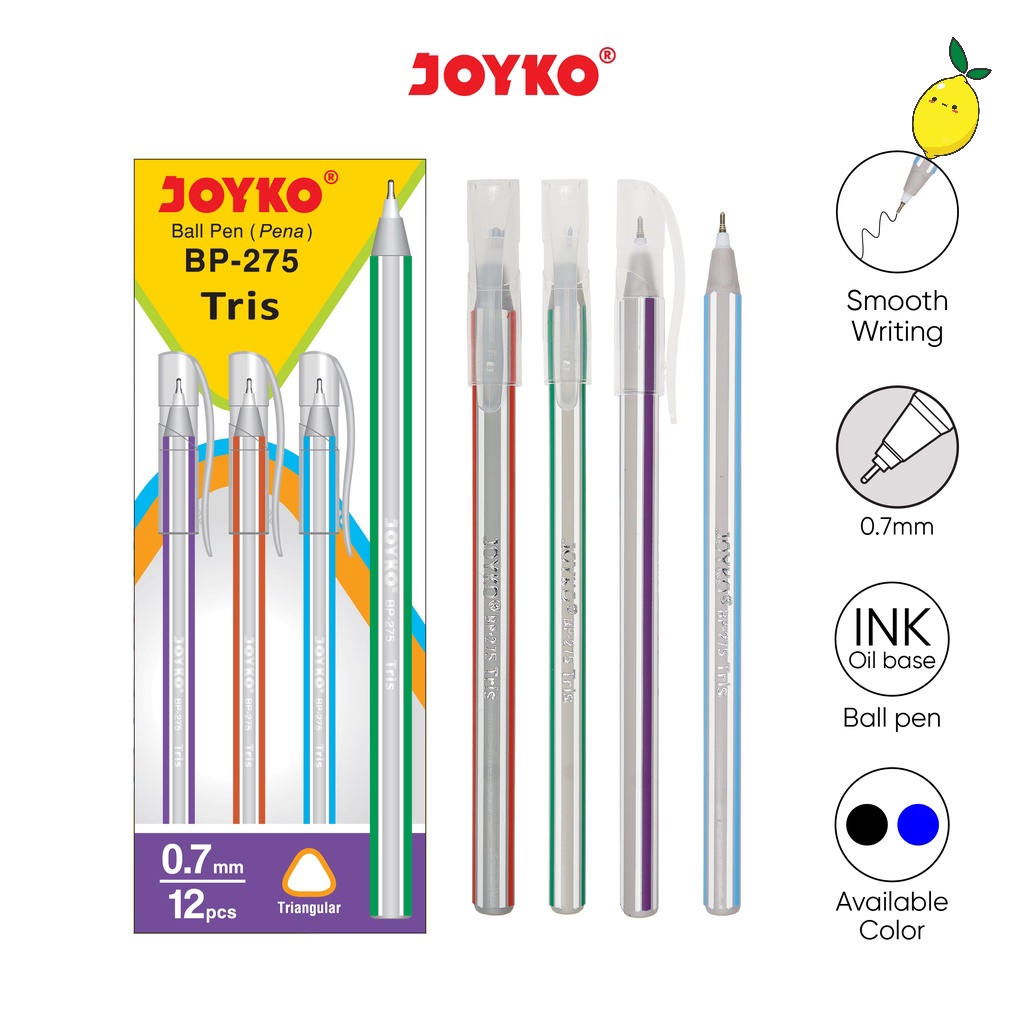 

Ballpoint / Ballpen BP-275 Tris Joyko 0.7 mm Satuan