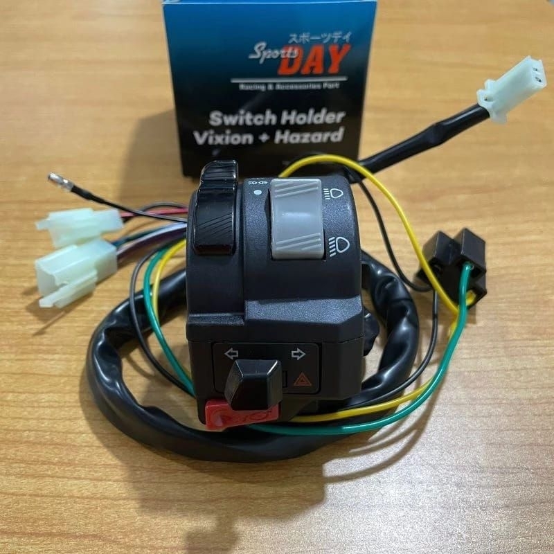 Saklar Holder Kiri Vixion Old Hazard Kualitas Import