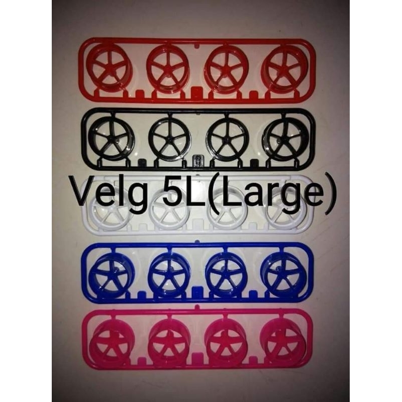 REP TAMIYA Velg Fin Large / Velg 5 Pin Large / Velg 5L Spoke Plastik