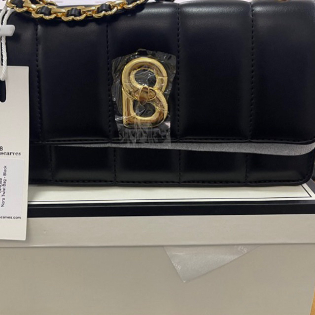 Nora Bag Black - button scarves