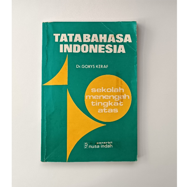 Buku Tata Bahasa Indonesia Oleh Dr. Gorys Keraf