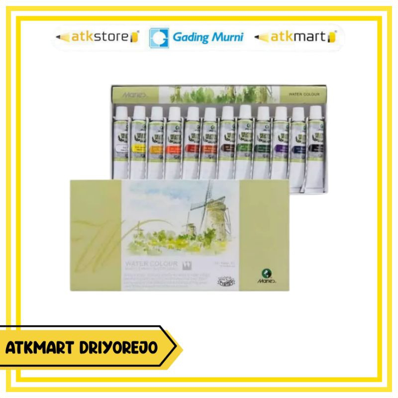 

MARIES WATER COLOUR SET TYPE 1336B 12 WARNA X 12ML - CAT AIR