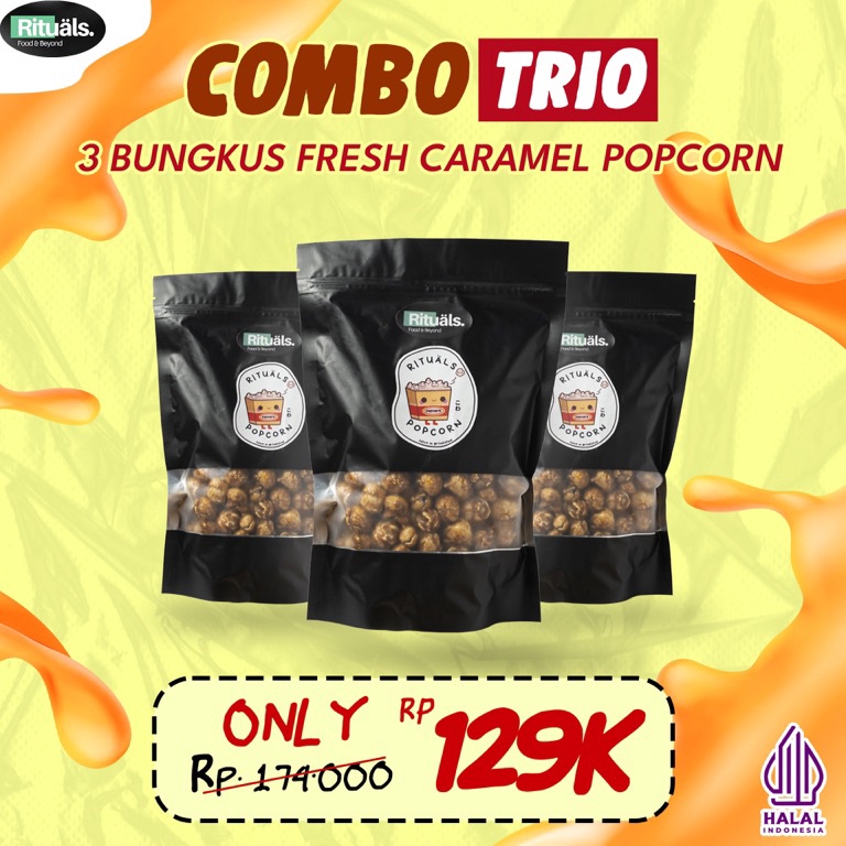 

Mur4h B4nget [Combo Trio] 3 Bungkus Rituals Popcorn Caramel Large - Homemade by Willy Kun Shopee Sale