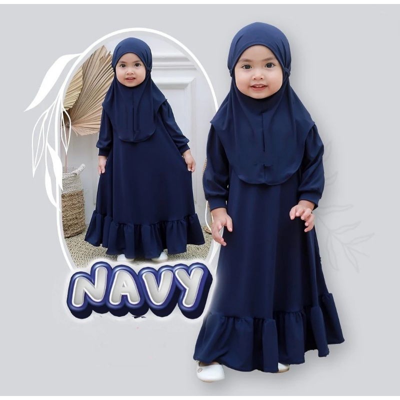 Gamis jilbab set hijab bergo rempel