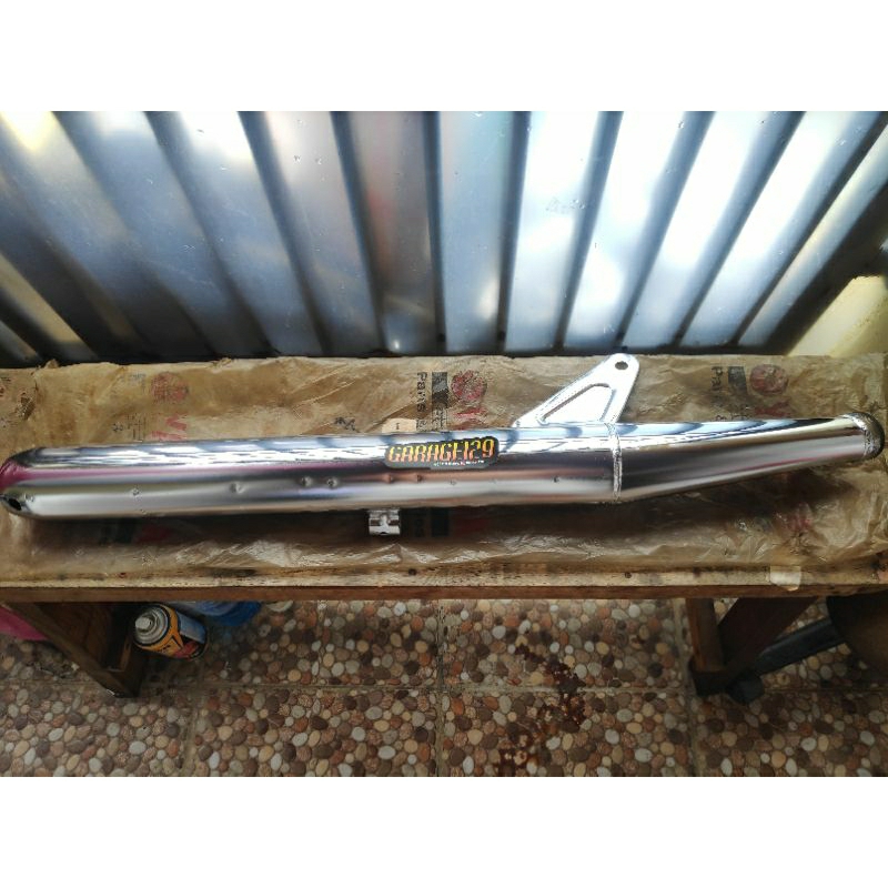 Muffler Tabung Knalpot 4X8 Original Yamaha RX CONGO RXS RX SPECIAL