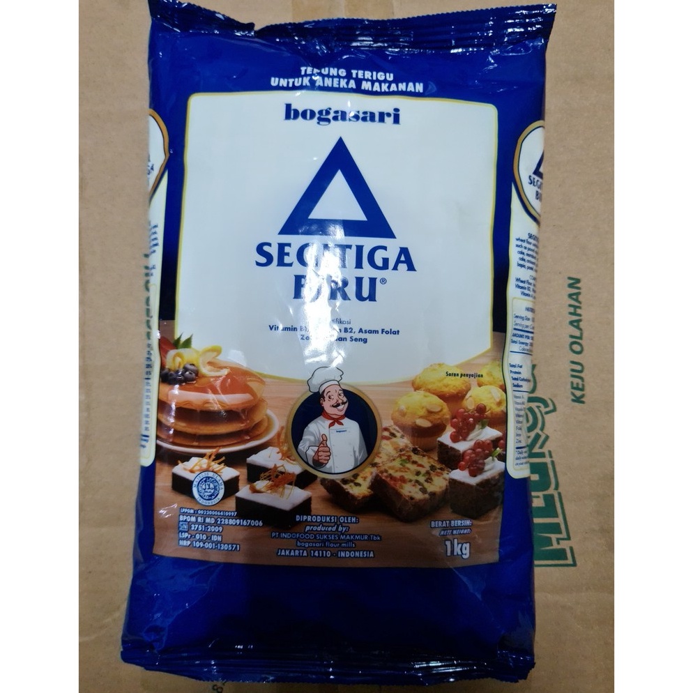 

B3stseller Tepung terigu Segitiga Biru PREMIUM 1kg [156]