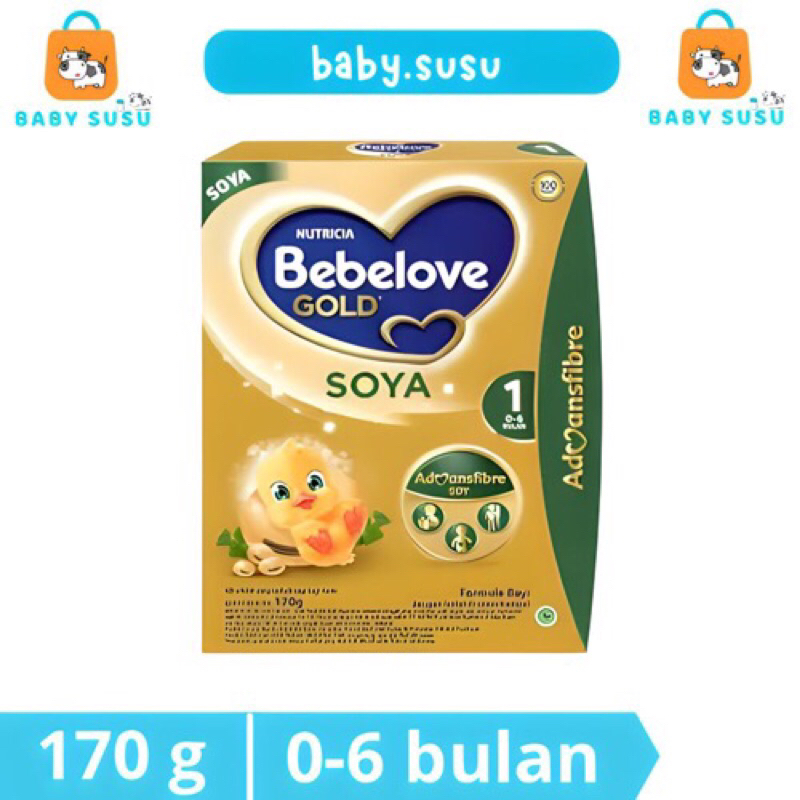 Promo BEBELOVE GOLD SOYA 1 0-6 BULAN 170 GR