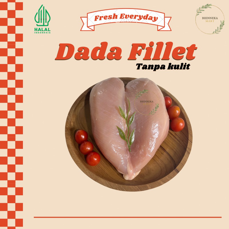 

Dada Ayam Fillet (Tanpa Kulit)