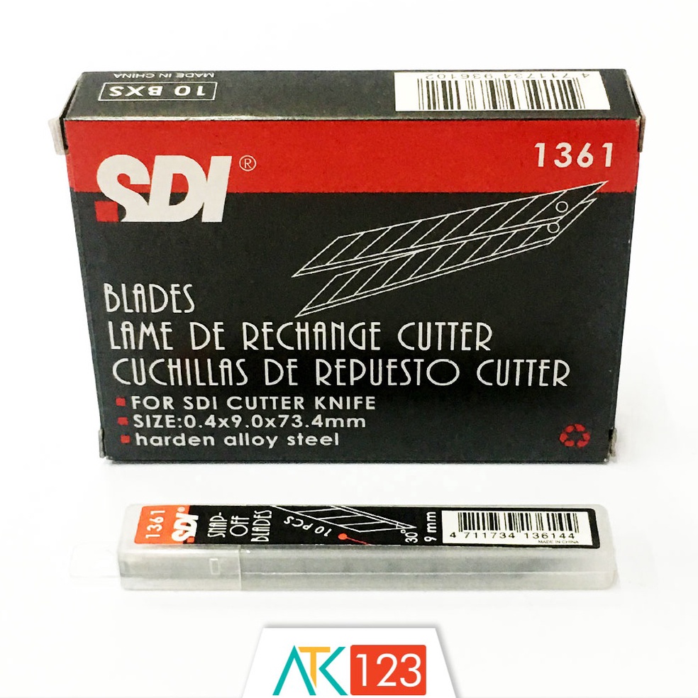 

[Produk E873] Isi Cutter / Spare Blades SDI No. 1361 (9 mm, 30 Derajat) 35