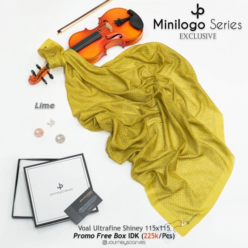 MINI LOGO LIME ORI JOURNEY SEGI EMPAT HIJAB MOTIF