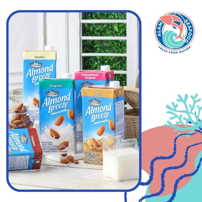 

[⁂O70(] Blue Diamond Almond Breeze 946ml- Susu Non Dairy- Susu Almond Cuci Gudang