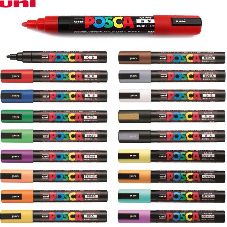 

[✣K43\] Uni POSCA PC-5M Marker Pen - Medium Tip Part 1 Elewen