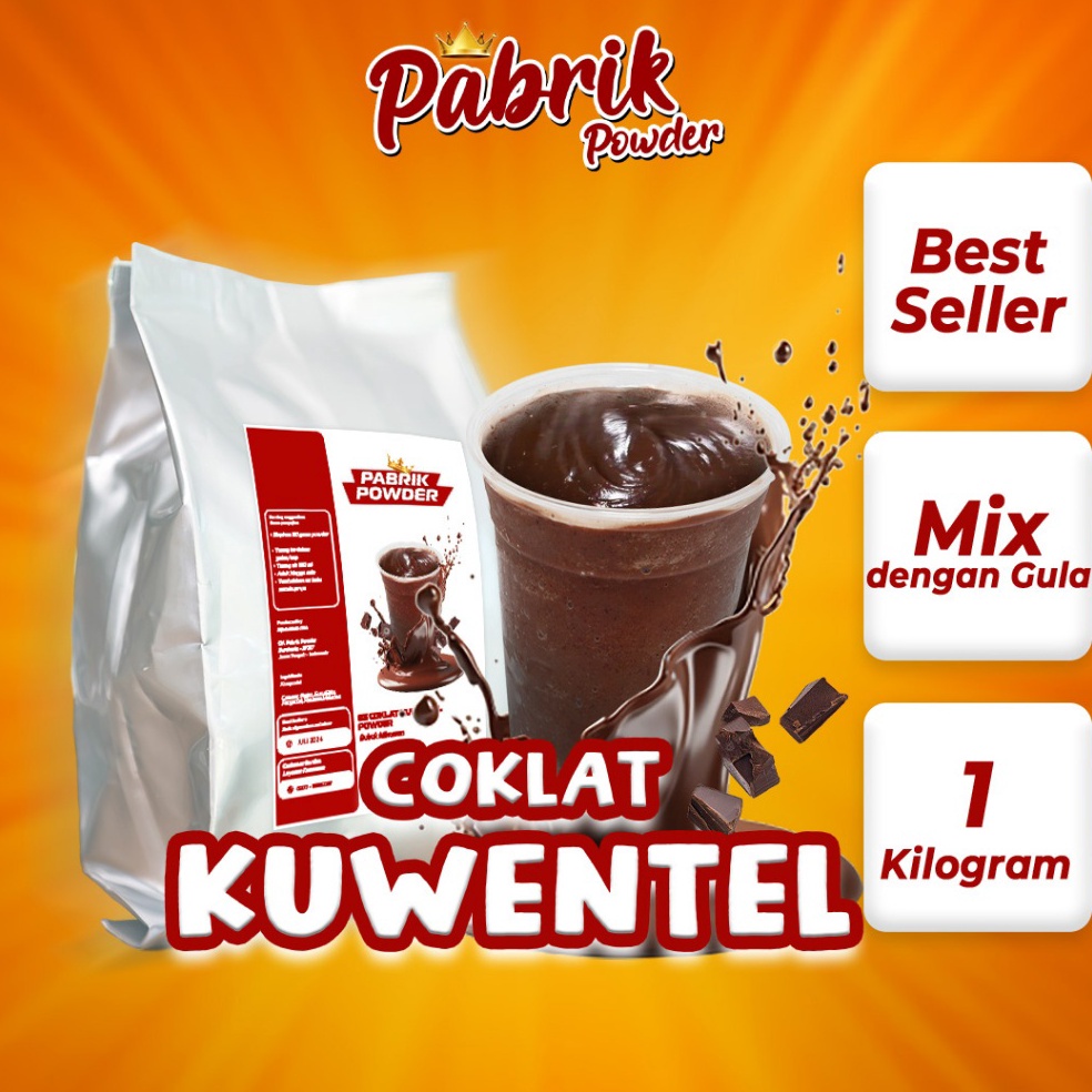 

76 Powder Minuman Es Coklat Kuwentel , 1 kilogram 9qqjk