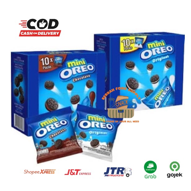 

Sup3r Sale ( BERKAH ) MINI OREO Sandwich 21gr x 10 pcs BOX Original Coklat Strawberry All Varian Snack Cemilan Anak [84]