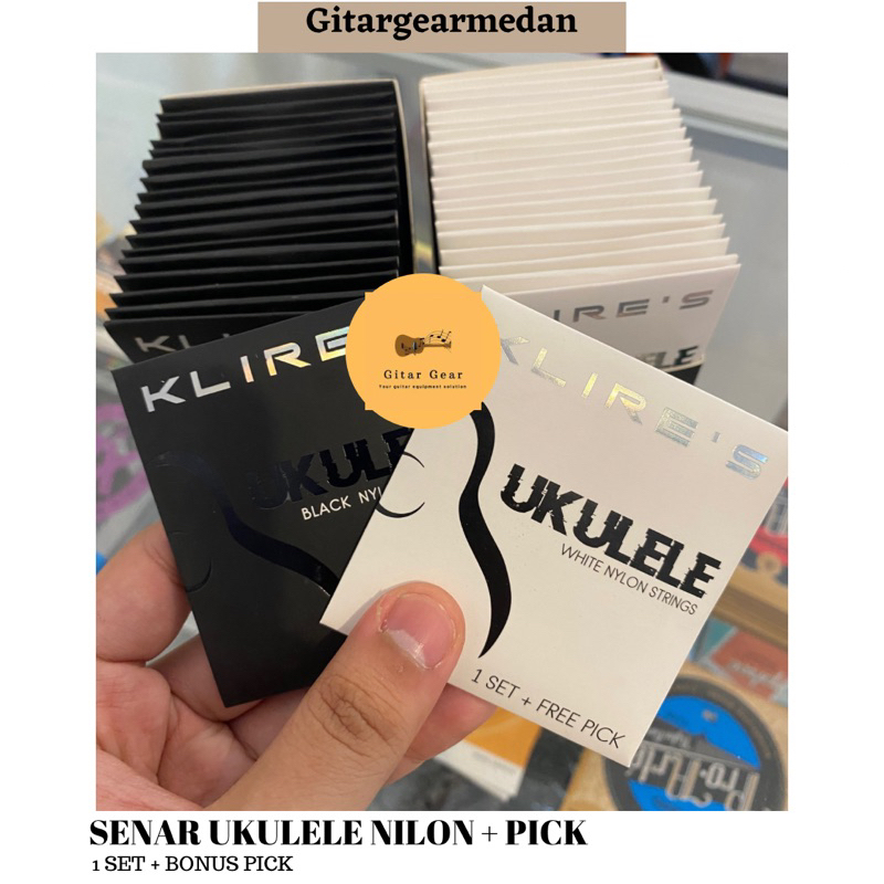 SENAR UKULELE TALI UKULELE 1 SET ISI 4 BONUS PICK