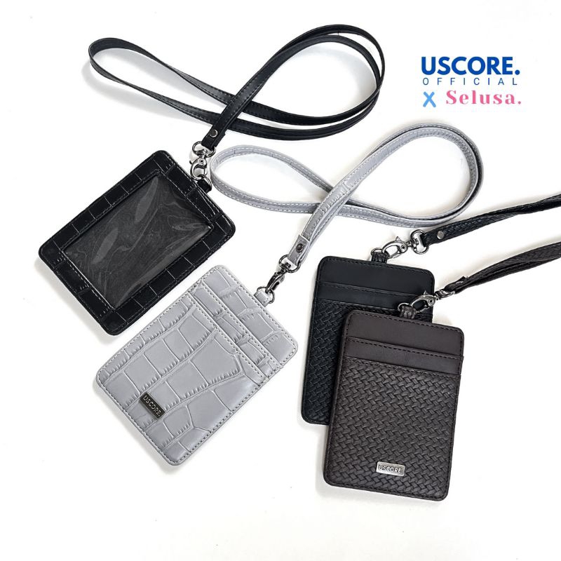 

SELUSA X USCORE Luiz Id Card Lanyard For Man (Free Exclusive Box) | Dompet Id Card Kulit Premium