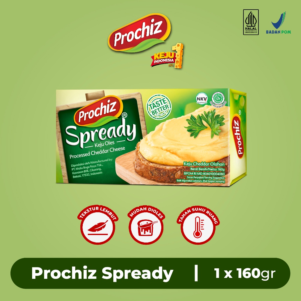 

[Produk W775] Keju PROCHIZ Spready 160 gr 38