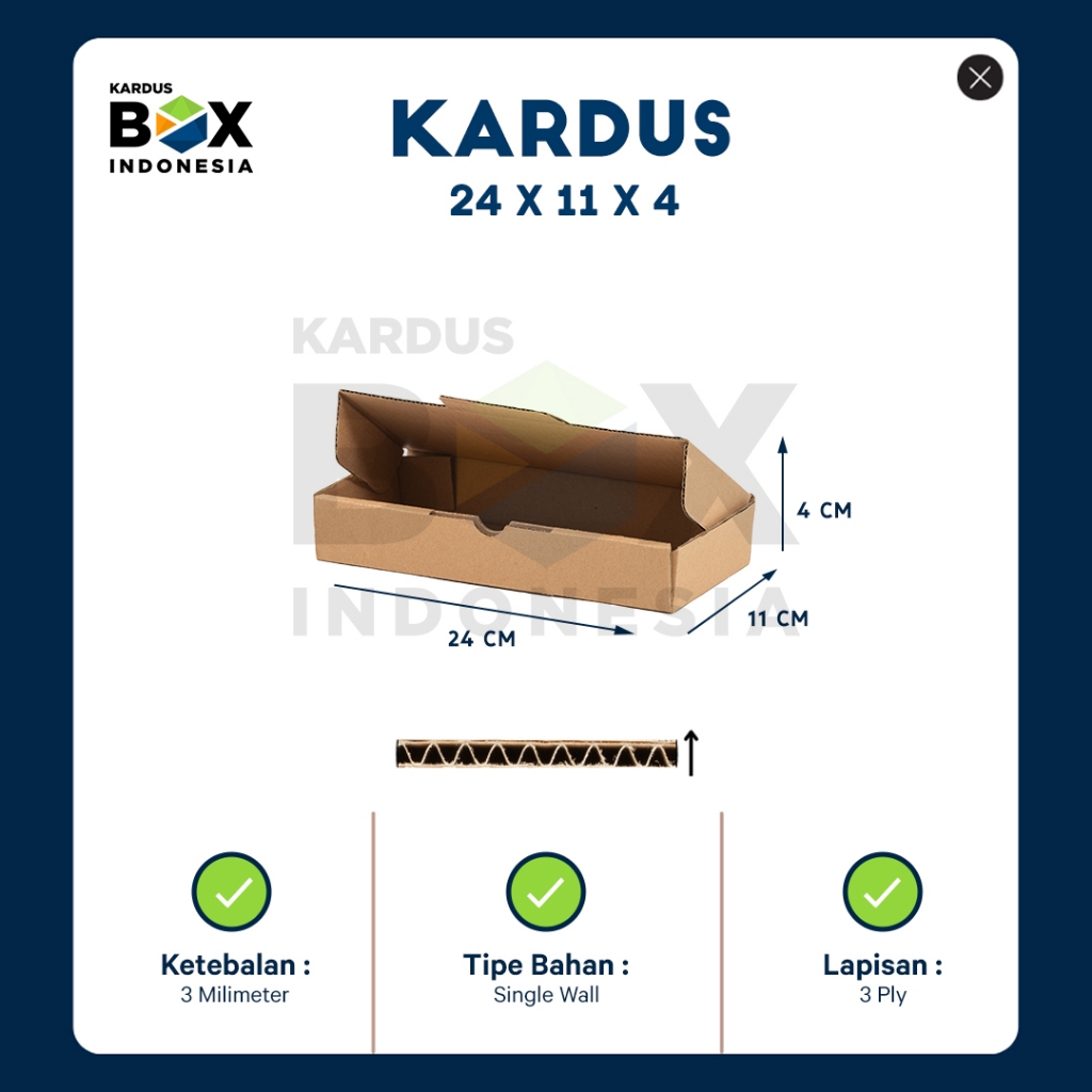 

Kardus Makanan Box Diecut Pizza Polos 24 X 11 X 4 cm